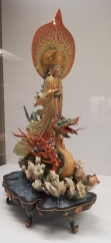 Kannon (Avalokitesvara) Riding a Dragon By Sato Chozan (1888-1963) Showa era, 20th cenury