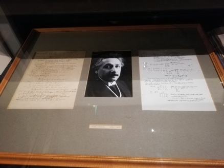 Handwritten notes by Albert Einstein